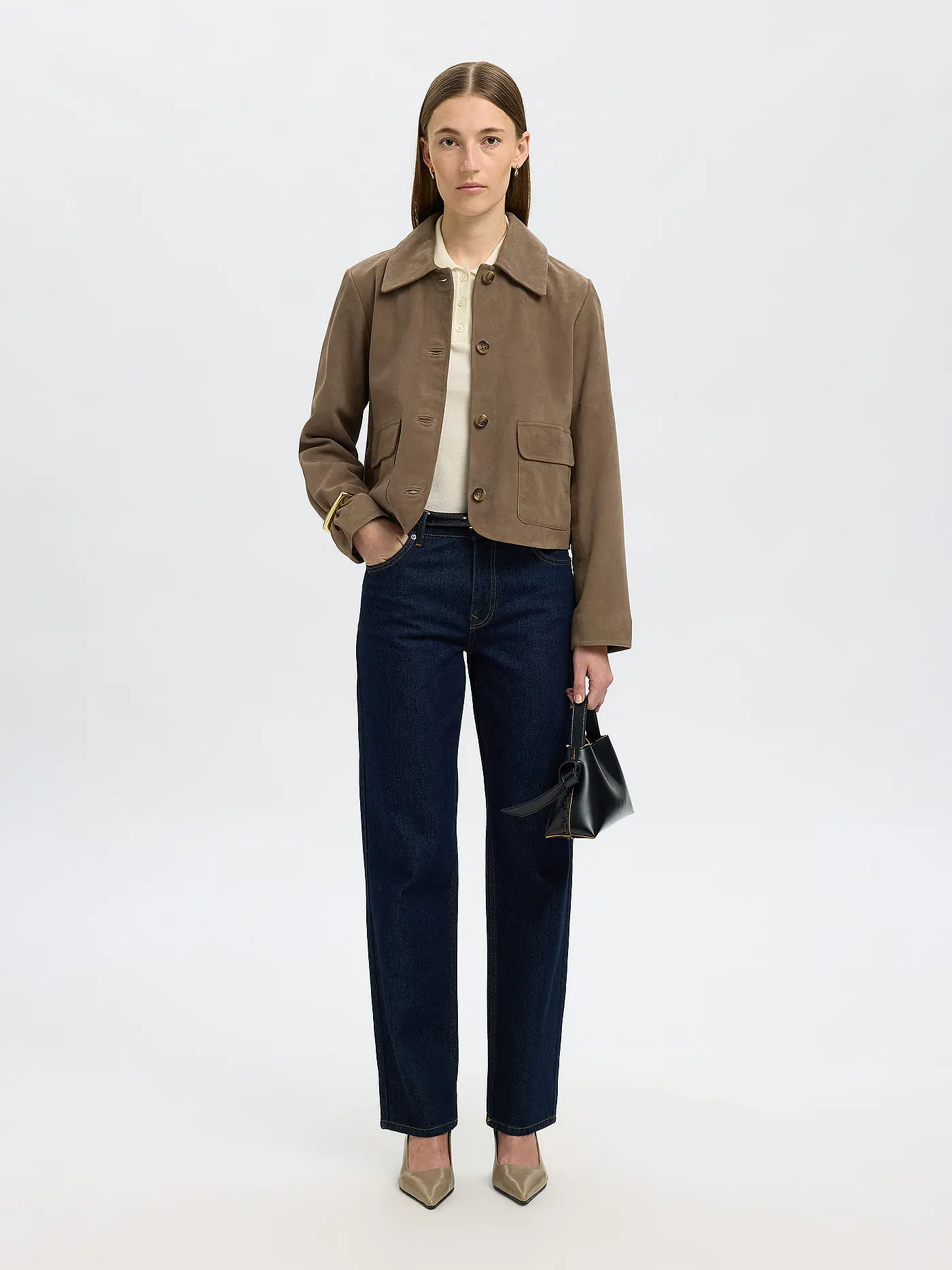SELECTED FEMME | Lederjacke SLFKAYA SUEDE | 
